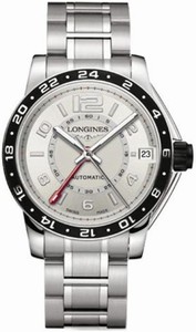 Longines Automatic Brushed And Polished Stainless Steel Silver Dial Brushed And Polished Stainless Steel Band Watch #L3.668.4.76.6 (Men Watch)
