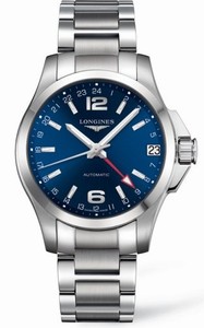 Longines Conquest Automatic GMT Date Watch # L3.687.4.99.6 (Men Watch)