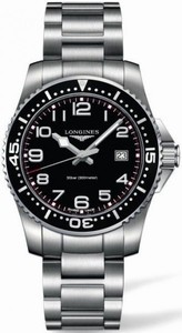 Longines HydroConquest Black Dial Stainless Steel Band Date Watch # L3.688.4.53.6 (Men Watch)