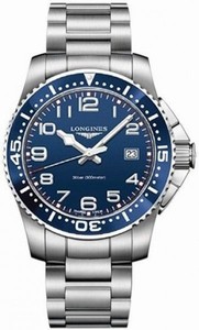 Longines Hydroconquest Quartz Blue Dial Date Stainless Steel 41mm Watch# L3.689.4.03.6 (Men Watch)
