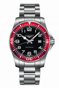 Longines Hydroconquest Quartz Black Dial Date Stainless Steel Watch# L3.689.4.59.6 (Men Watch)