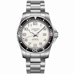 Longines Hydroconquest Automatic White Dial Date Stainless Steel Watch# L3.695.4.13.6 (Men Watch)