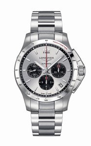 Longines Conquest Automatic Chronograph Date Stainless Steel Watch# L3.697.4.06.6 (Men Watch)