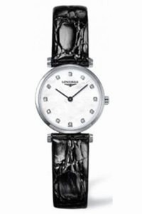 Longines Off White Mother Of Pearl Dial Stainless Steel Band Watch #L4.209.4.87.2 (Women Watch)