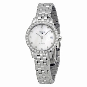Longines Mother Of Pearl Automatic Watch #L4.274.0.87.6 (Women Watch)