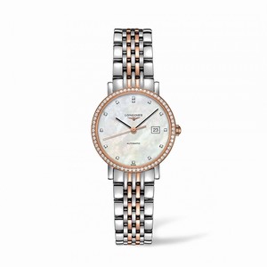 Longines Mother Of Pearl Dial Rose Gold Band Watch #L4.310.5.88.7 (Women Watch)