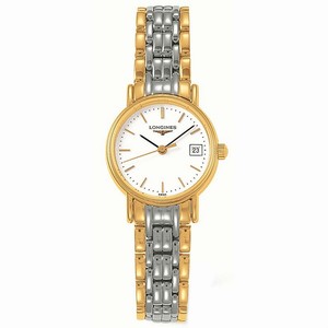 Longines White Dial Calendar Watch #L4.319.2.12.7 (Women Watch)