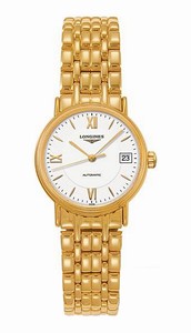 Longines Presence Automatic White Dial Gold Tone Stainless Steel Watch# L4.321.2.15.8 (Women Watch)