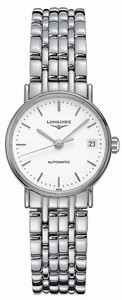 Longines La Grande Classique Presence Automatic White Dial Date Stainless Steel Watch# L4.321.4.12.6 (Women Watch)