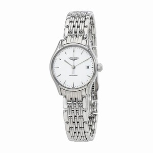 Longines White Dial Fixed Band Watch #L4.360.4.12.6 (Men Watch)
