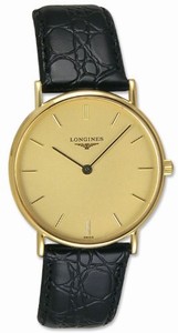 Longines Champagne Dial Gold Band Watch #L4.802.6.32.2 (Men Watch)