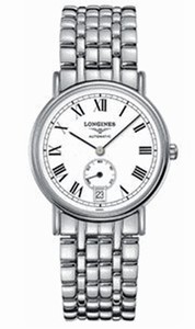Longines White Dial Stainless Steel Band Watch #L4.804.4.11.6 (Men Watch)