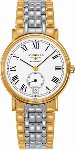 Longines Presence Automatic White Dial Roman Numerals Date Two Tone Stainless Steel Watch# L4.805.2.11.7 (Women Watch)