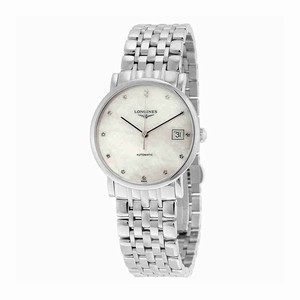 Longines Mother Of Pearl Dial Fixed Stainless Steel Band Watch #L4.809.4.87.6 (Men Watch)