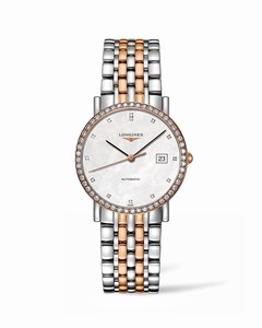 Longines Mother Of Pearl Dial Rose Gold Band Watch #L4.809.5.88.7 (Women Watch)