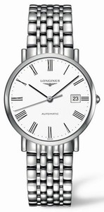 Longines Elegant Collection Automatic Roman Numerals Dial Date Stainless Steel Watch# L4.810.4.11.6 (Men Watch)