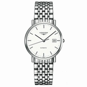 Longines Grey (sunbeam) Dial Fixed Stainless Steel Band Watch #L4.810.4.72.6 (Men Watch)