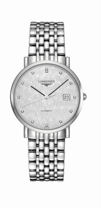 Longines Elegant Collection Automatic Diamond Hour Markers Date Stainless Steel Watch# L4.810.4.77.6 (Men Watch)