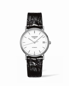 Longines White Dial Stainless Steel Band Watch #L4.821.4.12.2 (Women Watch)