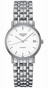 Longines La Grande Classique Presence Automatic White Dial Date Stainless Steel Watch# L4.821.4.12.6 (Women Watch)