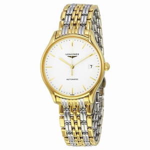 Longines White Dial Automatic Watch #L4.860.2.12.7 (Women Watch)