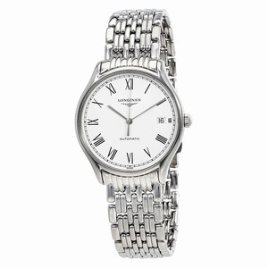 Longines White Dial Automatic Watch #L4.860.4.11.6 (Unisex Watch)