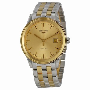 Longines Gold Dial Fixed Yellow Gold-tone Band Watch #L4.874.3.32.7 (Men Watch)