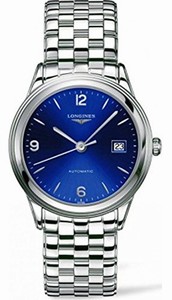 Longines Blue Dial Fixed Stainless Steel Band Watch #L4.874.4.96.6 (Men Watch)