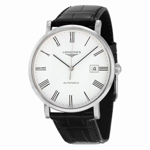 Longines White Automatic Watch #L4.910.4.11.2 (Men Watch)