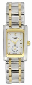 Longines Dolcevita Quartz White Dial Small Second Hand 18ct Yellow Gold and Stainless Steel Watch# L5.155.5.28.7 (Women Watch)