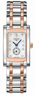 Longines Dolcevita Quartz Mother of Pearl Diamond Dial Stainless Steel 18ct Rose Gold Watch# L5.155.5.88.7 (Women Watch)