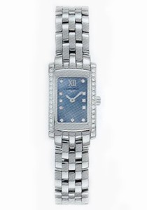 Longines Blue Mother-of-pearl Dial 11 Diamonds Dial Stainless Steel Bezel Band Watch #L5.158.0.83.6 (Women Watch)