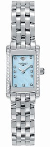 Longines Dolcevita Quartz Blue Mother Of Pearl Diamonds Dial Diamonds Bezel Stainless Steel Watch# L5.158.0.92.6 (Women Watch)