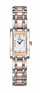 Longines Dolcevita Quartz Mother of Pearl Diamonds Dial Stainless Steel 18ct Rose Gold Watch# L5.158.5.88.7 (Women Watch)
