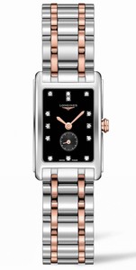 Longines DolceVita Quartz Diamond Hour Markers Stainless Steel and 18k Pink Gold Bracelet Watch# L5.255.5.57.7 (Women Watch)