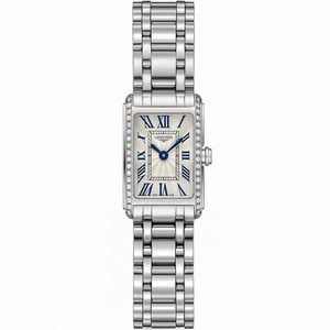 Longines DolceVita Quartz Roman Numerals Diamond Case Stainless Steel Watch# L5.258.0.71.6 (Women Watch)