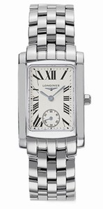 Longines Dolcevita Quartz White Dial Roman Numerals Stainless Steel Watch# L5.502.4.71.6 (Women Watch)