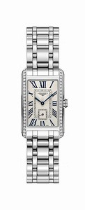 Longines Silver Guilloche Dial Stainless Steel Band Watch #L5.512.0.71.6 (Women Watch)