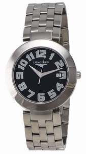 Longines Black Dial Stainless Steel Band Watch #L5.675.4.53.6 (Men Watch)