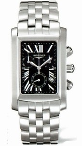 Longines Black Dial Stainless Steel Band Watch #L5.680.4.79.6 (Men Watch)