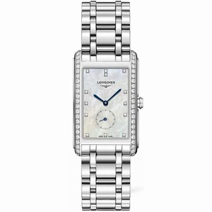Longines Mother Of Pearl Dial Stainless Steel Band Watch #L5.755.0.87.6 (Women Watch)