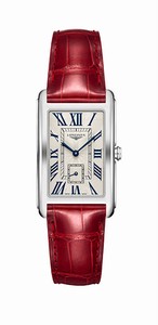 Longines DolceVita Quartz Roman Numerals Dial Red Leather Watch# L5.755.4.71.5 (Women Watch)