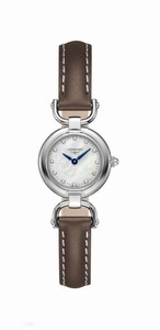 Longines Equestrian Quartz Diamond Hour Markers Brown Leather Watch# L6.129.4.87.2 (Women Watch)