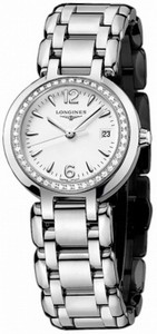 Longines Automatic Stainless Steel White Dial Stainless Steel Band Watch #L8.110.0.16.6 (Women Watch)