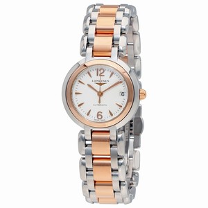 Longines White Automatic Watch #L8.111.5.16.6 (Women Watch)