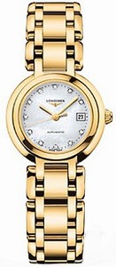 Longines Automatic 18kt Gold Diamond/mother Of Pearl Dial 18kt Gold Band Watch #L8.111.6.87.6 (Women Watch)