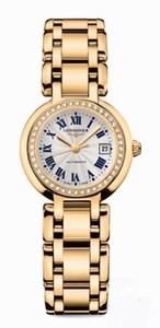 Longines Automatic 18kt Gold White Dial 18kt Gold Band Watch #L8.111.7.78.6 (Women Watch)