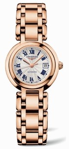 Longines Automatic 18kt Rose Gold White Dial 18kt Rose Gold Band Watch #L8.111.8.78.6 (Women Watch)