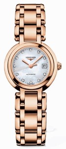 Longines Automatic 18kt Rose Gold Diamond/mother Of Pearl Dial 18kt Rose Gold Band Watch #L8.111.8.87.6 (Women Watch)