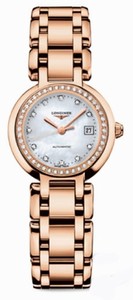 Longines Automatic 18kt Rose Gold Diamond/mother Of Pearl Dial 18kt Rose Gold Band Watch #L8.111.9.87.6 (Women Watch)